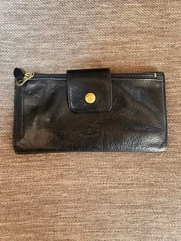 [ 새상품급 ] 일비종떼 장지갑 블랙 천연 가죽