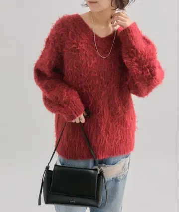 mystic 포근포근 샤기 니트