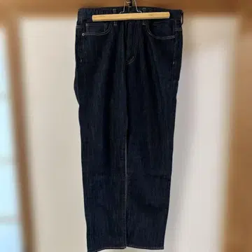 NANO UNIVERSE 다크 데님 스트레이트 팬츠