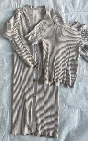 핑키앤다이안 롱 가디건 앙상블