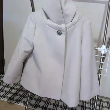 Dessin 후드 부착 판초 케이프 코트 사이즈 2 옅은 베이지