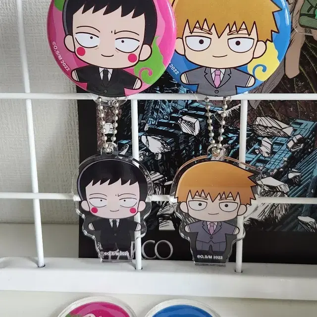 모브사이코100 몹싸 에쿠보 레이겐 아크릴스탠드 키링 뱃지 일괄