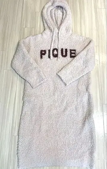 젤라또피케 PIQUE 후드 부착 룸웨어 라이트핑크 그레이