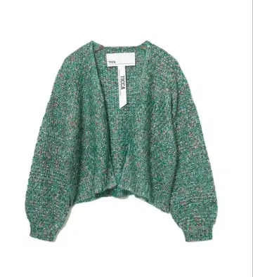 새상품급 TICCA 트위드 니트 가디건 프리 사이즈