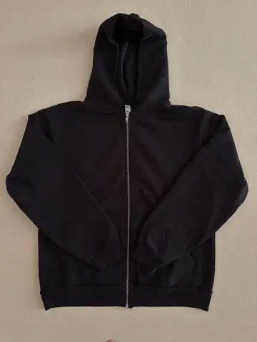 USA LOS ANGELS APPAREL 지퍼 후드티 블랙