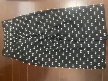 유나이티드 애로우즈 리본컷 자카드 와이드 팬츠