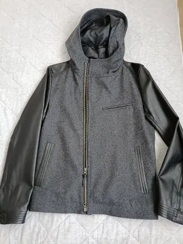 [ 새상품급 ] BOYCOTT 후드 부착 자켓 그레이 블랙