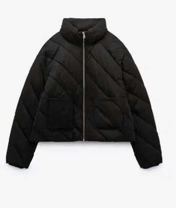 ZARA 블랙 다운 자켓