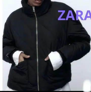 ZARA 블랙 다운 자켓