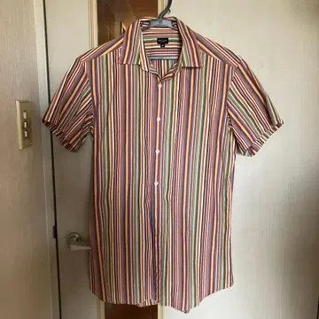 Paul Smith 스트라이프 반팔 셔츠 M