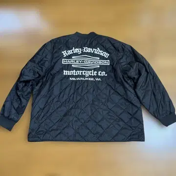 Harley-Davidson 나일론 자켓 퀼팅 자켓 블랙
