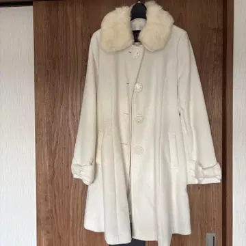 Pink Mix 화이트 롱 코트