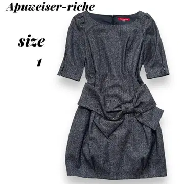 아푸와이저 리셰 원피스 1 (S) 트위드 코쿤 원피스 리본