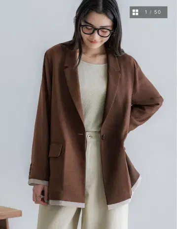 crewre 크루레 레이어드 시어 자켓 코퍼 브라운 사이즈 2