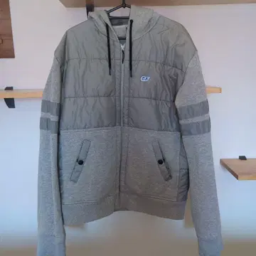 55DSL 후드 부착 그레이 점퍼 XL