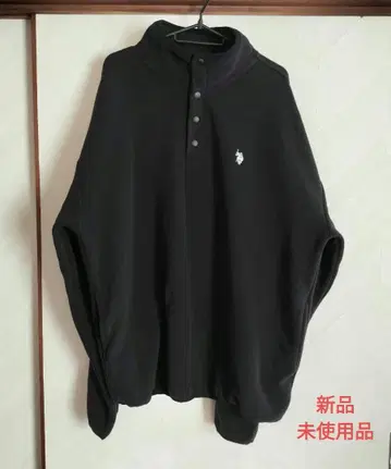 U.S. POLO ASSN. 풀오버 플리스 자켓 BLACK