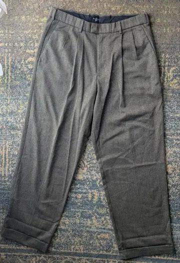 DOCKERS 올리브 그린 와이드 슬랙스