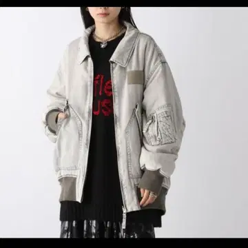 리버서블 퍼 플라이트 자켓 지나시스