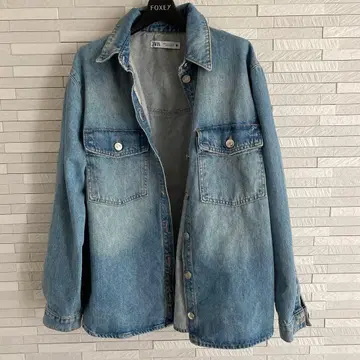 ZARA 라이트 블루 데님 자켓 M