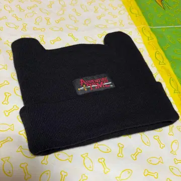 어드벤처 타임 핀 니트 모자 블랙