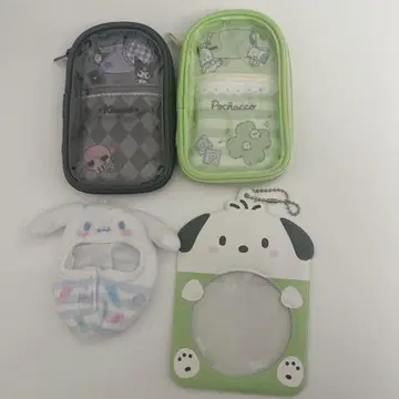 산리오 쿠로미 시나모롤 포차코 아크릴 스탠드 홀더 코스터 덕질