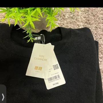 UNIQLO 100% 캐시미어 블랙 M