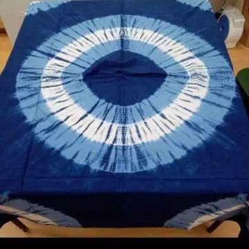 네이비 나염 대형 보자기, 멀티 크로스