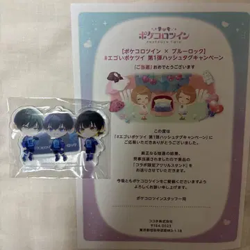 블루 록 아크릴 스탠드 포켓코로 트윈