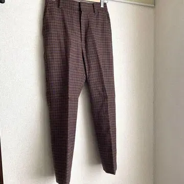 새상품급 UNITED ARROWS 건클럽 체크 울 팬츠 사이즈 34