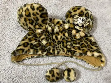 팬캡 미니 봉제 인형 포함 레오파드 무늬