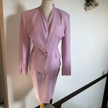 NOVESPAZIO 연보라 자켓 스커트 베스트 세트 M