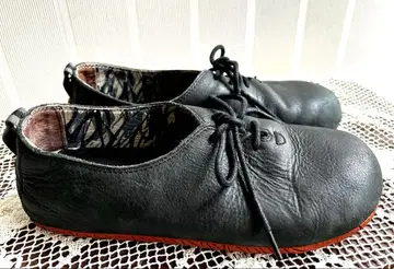 MERRELL 무토피아 블랙 가죽 레이스업 슈즈