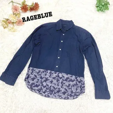 s.1497 [레이지블루] 남성용 긴팔 셔츠 도킹 네이비 계열 M