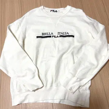 FILA BIella Italia 비에라니아 화이트 맨투맨 M