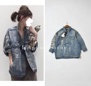새상품 L'Appartement R13 데님 자켓 라빠르망