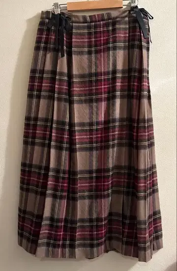 투지 타탄 체크 랩 스커트 사이즈 1