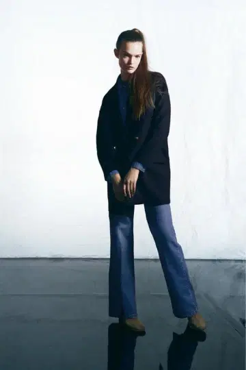 ZARA 트위드 더블 자켓