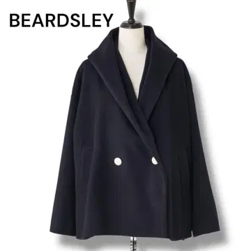 정가 48만원 BEARDSLEY 비어즐리 후드 부착 피코트 루즈핏 경량