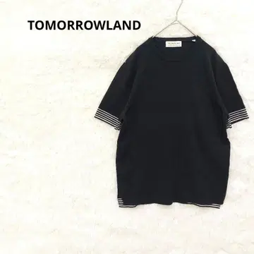 새상품급 투모로우랜드 코튼 니트 루즈핏 S 블랙 심플