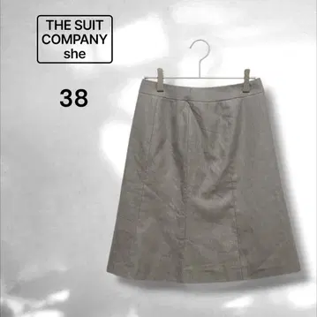 [더 수트 컴퍼니] 스커트 심플 포멀 스트레치 그레이 38