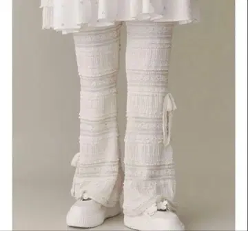 merry jenny 리본 레이스 플레어 팬츠