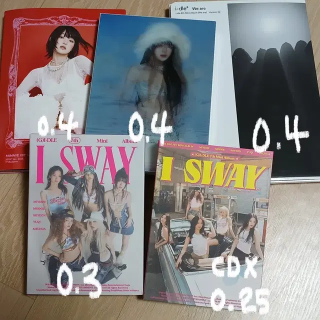 [(여자)아이들] 포카 앨범 굿즈 탈덕처분