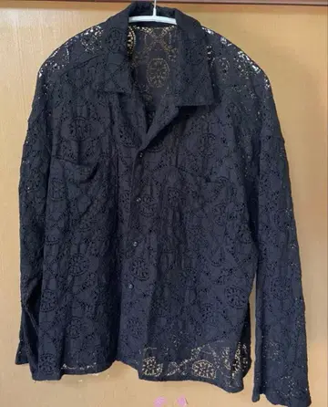 FRAMeWORK 프레임워크 레이스 셔츠 여성용 블랙 FREE