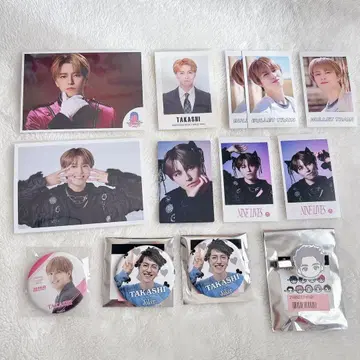 초특급 타카시 브로마이드 트레이딩 카드 캔뱃지 아크릴 헤어 클립