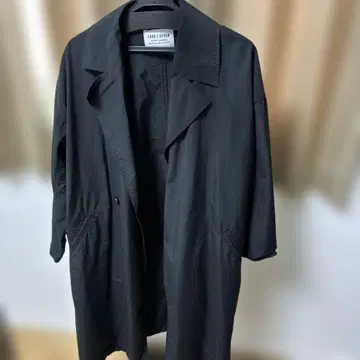 FORK&SPOON/오버라이트 코트/BLK/DF14-27V038