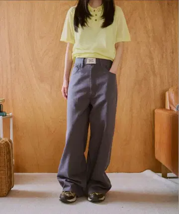 GULL 그레이 스트레이트 데님 하이웨스트