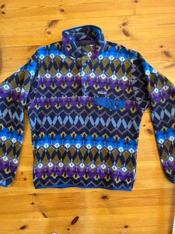 Patagonia 기하학 패턴 플리스 자켓