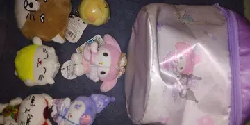 산리오 봉제 인형 세트 수납 케이스 포함