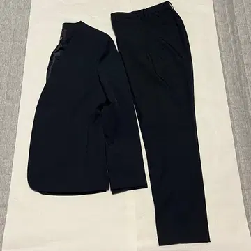 HK WORKS LONDON 수트 다크 네이비 셋업