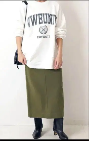 스픽스팬 타이트 스커트 카키 38